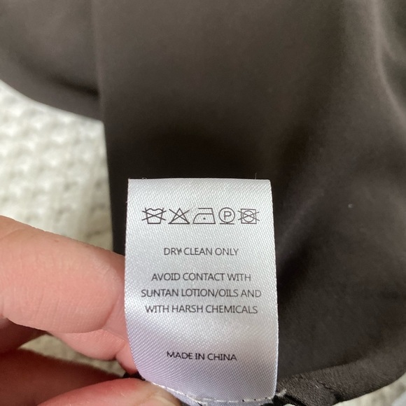 SALONI a-line long sleeve animal print ruffle mock neck dress with waist tie - Picture 7 of 8